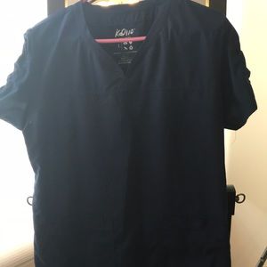 Navy blue scrub set. Barco brand